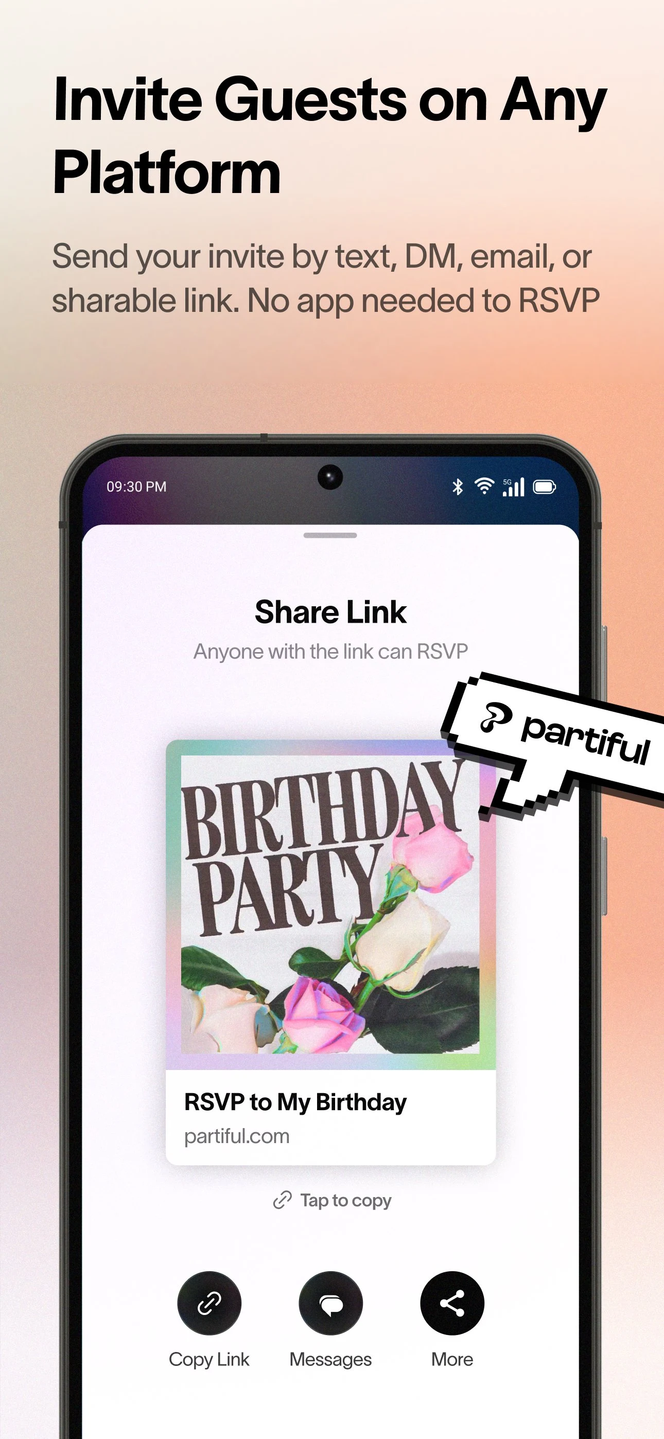 Partiful screenshot